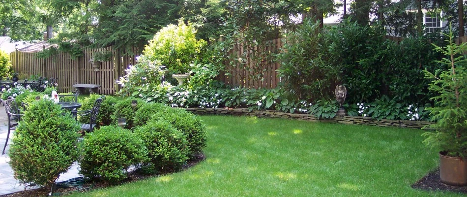 Lush green healthy lawn and landscape in Mountainside, NJ
